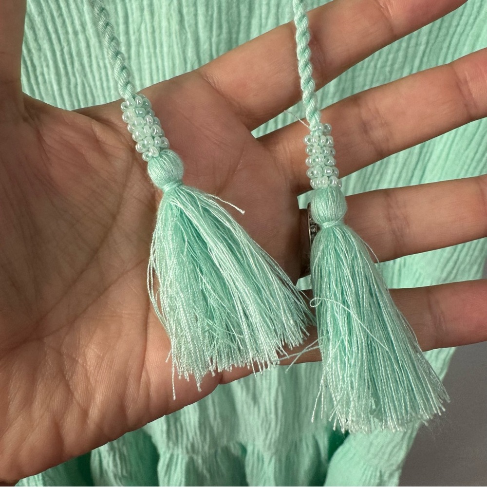 Soft Surroundings Laguna gauze dress mint green med - Picture 7 of 7